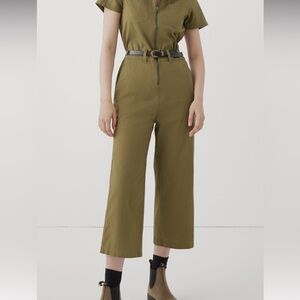 PACT ZIP UP JUMPSUIT IN BLACK